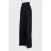 High waist trousers with tag