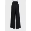 High waist trousers with tag