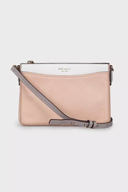Beige leather bag