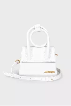 White Le Chiquito Noeud Bag