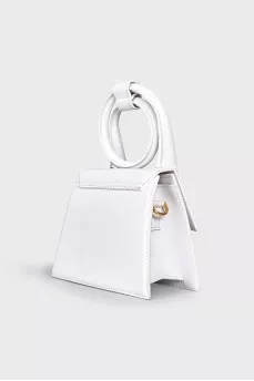 White Le Chiquito Noeud Bag
