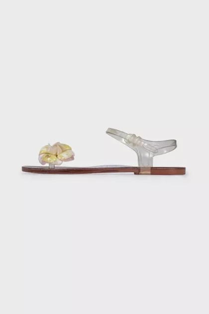 Rubber transparent sandals