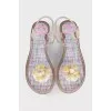 Rubber transparent sandals