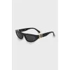 Black sunglasses with narrow frames