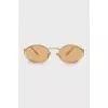 Yellow thin frame sunglasses