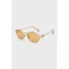Yellow thin frame sunglasses