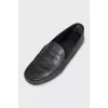 Men's loafers with embossed logo