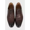 Men's Brown Square Toe Shoes