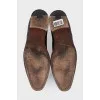 Men's Brown Square Toe Shoes