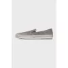 Men's Grey Suede Espadrilles