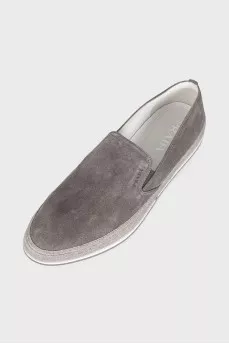 Men's Grey Suede Espadrilles