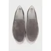 Men's Grey Suede Espadrilles
