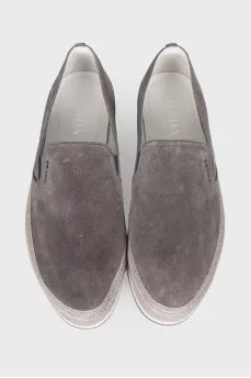 Men's Grey Suede Espadrilles