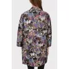 Loose light coat in embroidered butterflies