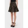 A skirt flared from the hip