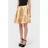 Rose gold silk skirt