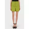 Green shorts with pockets