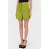 Green shorts with pockets