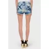 Denim shorts with rhinestones