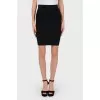 Black skirt with back zip