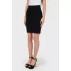 Black skirt with back zip