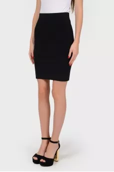 Black skirt with back zip