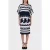 Suit with loose jacket and pencil skirt