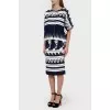 Suit with loose jacket and pencil skirt