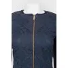 Cropped zip jacket