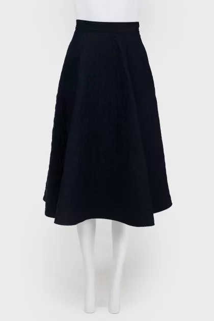 Navy quilted skirt ChangeClear
