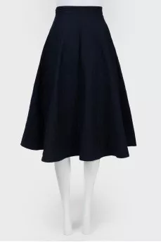 Navy quilted skirt ChangeClear