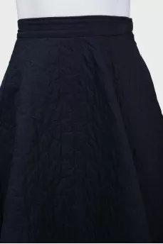 Navy quilted skirt ChangeClear