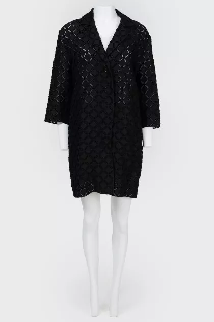 Long jacket with pockets