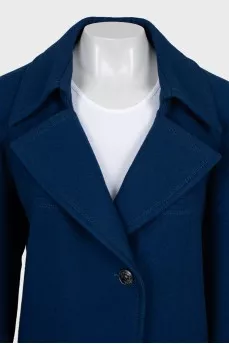 Wool coat with silk lining