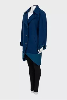Wool coat with silk lining