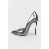 Dark metallic stilettos