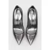 Dark metallic stilettos