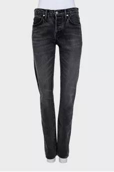 Men's straight fit mid rise jeans