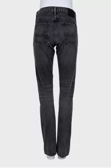 Men's straight fit mid rise jeans