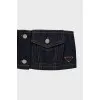 Denim top with logo