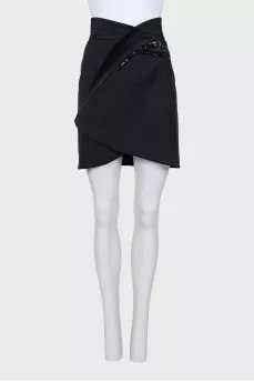 Black sequin skirt with tag