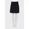 Straight cut mini skirt