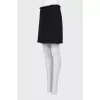 Straight cut mini skirt