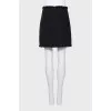 Straight cut mini skirt