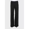 Wide-leg trousers with creases