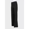 Wide-leg trousers with creases