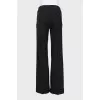 Wide-leg trousers with creases