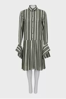 Straight striped dress