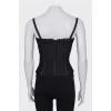 Lace corset with straps