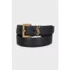 Leather belt Cassandre
